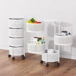ORGANIZADOR DE 4 PISOS REDONDO BLANCO LH-4747 - Imagen 5