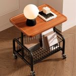 MESA AUXILIAR 54X34 5X47 BASE METAL NEGRO LH-4764 - Imagen 4