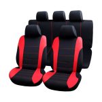 CUBRE ASIENTO TELA DETALLES ROJO LH-4545 - Imagen 3