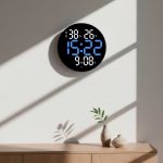 RELOJ DIGITAL ESPEJO REDONDO LH-4651