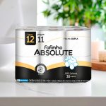 PAPEL HIGIENICO ABSOLUTE DOBLE HOJA 30MT X12  2113 - Imagen 3
