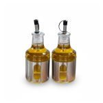 CONDIMENTERO DISPENSADOR 5PZ PLATEADO TW-110046 - Imagen 12