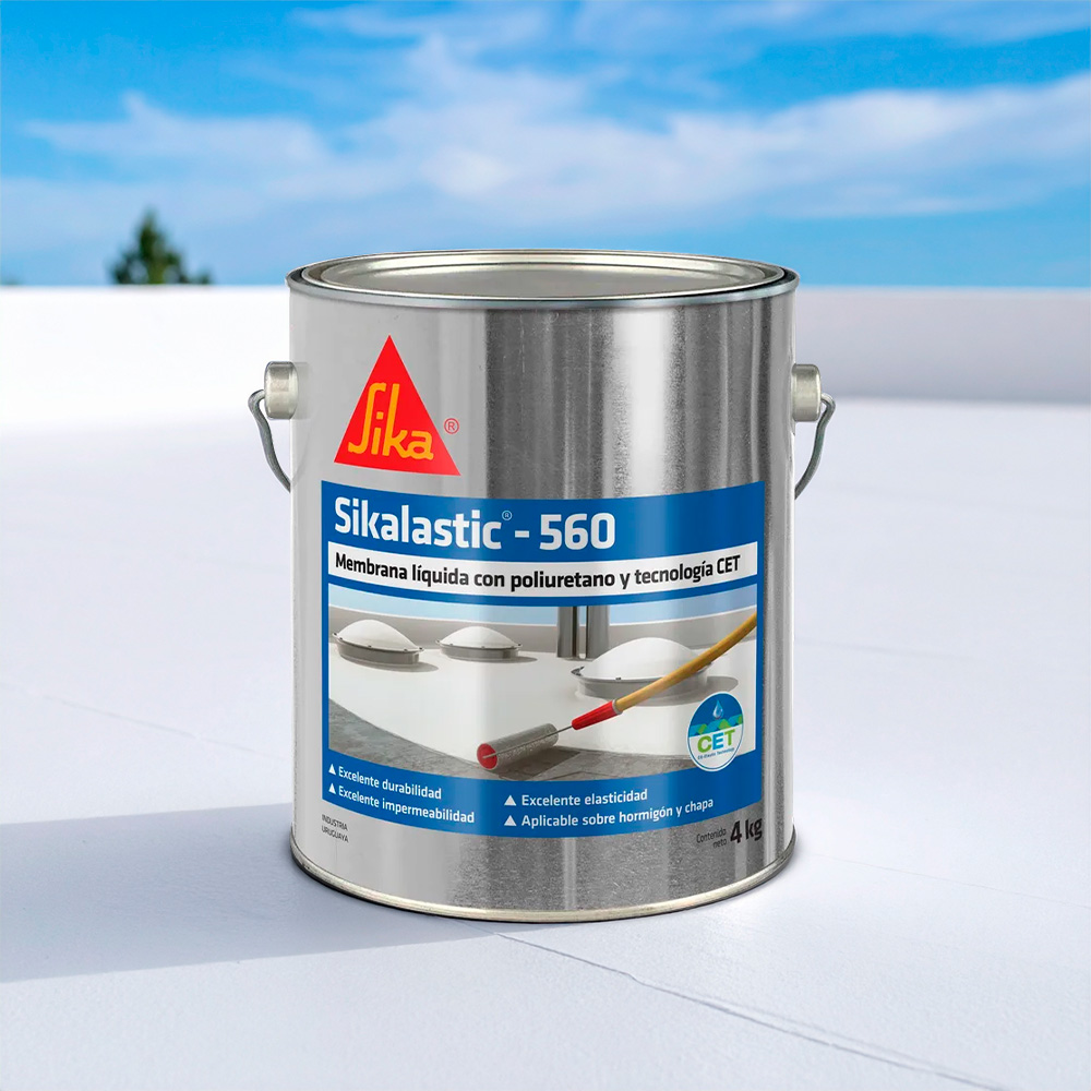 8266.1 MEMBRANA LIQ SIKALASTIC560 POLIURETANO 4K BLANCO - Imagen 1