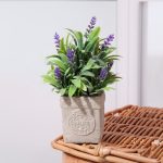 ADORNO PLANTA C/FLORES Y MACETA  FY019