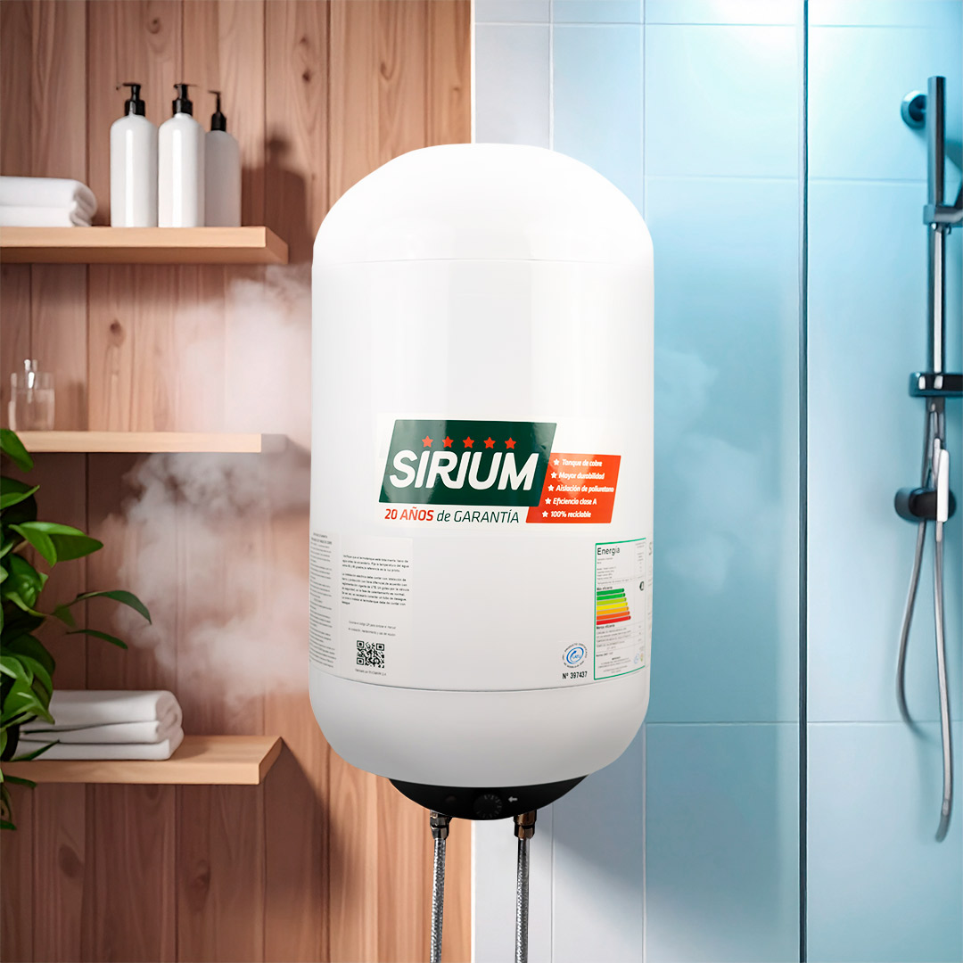 8486 TERMOTANQUE COBRE SIRIUM 60 LITROS BLANCO - Imagen 1