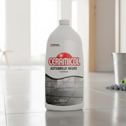 CERA CERAMICOL AUTOBRILLO NEGRA 800 ML 60535