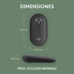 MOUSE BT LOGITECH M350S PEBBLE 2 GRAFITO - Imagen 8