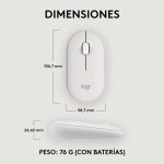 MOUSE BT LOGITECH M350S PEBBLE 2 BLANCO - Imagen 6