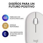 MOUSE BT LOGITECH M350S PEBBLE 2 BLANCO - Imagen 7