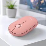MOUSE BT LOGITECH M350S PEBBLE 2 ROSA