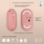 MOUSE BT LOGITECH M350S PEBBLE 2 ROSA - Imagen 8