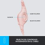 AURICULARES AMR LOGITECH H390 USB ROSE - Imagen 7