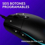 MOUSE GAMER LOGITECH USB G203 NEGRO - Imagen 5