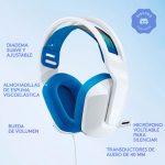 AURICULARES GAMER LOGITECH G335 BLANCO - Imagen 4