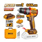 TALADRO INGCO C/2BAT+CARG Y 47ACC CIDLI20668 - Imagen 3