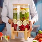 DISPENSADOR 5L DE LIQUIDOS VIDRIO /MADERA LH-3088 - Imagen 9