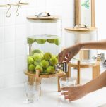 DISPENSADOR 5L DE LIQUIDOS VIDRIO /MADERA LH-3088 - Imagen 8