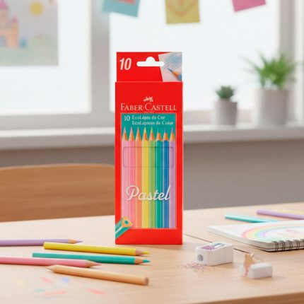 LAPICES DE COLORES PASTEL X10 FABER CASTELL 2748