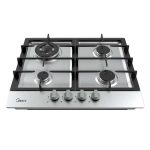 ANAFE A GAS INOX 4 HORNALLAS MIDEA MG60SK005MTD10B - Imagen 2