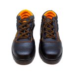 BOTA DE CUERO NEGRO/NARANJA LH-1424 - Imagen 5