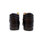 BOTA DE CUERO NEGRO/NARANJA LH-1424 - Imagen 6