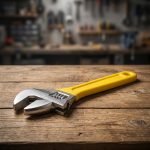 LLAVE AJUSTABLE 18" MANGO AMARILLO MAKAWA MK-013