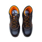 BOTA DE CUERO NEGRO/NARANJA LH-1424 - Imagen 7