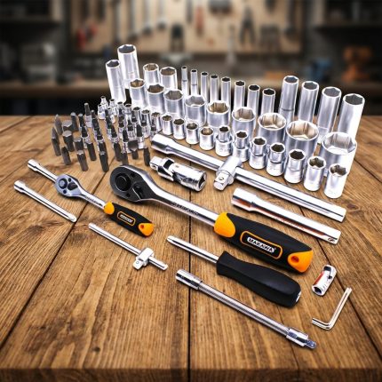 JUEGO DE DADO Y PUNTA 1/2”-1/4” 94PZ MAKAWA TW-94P