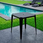 MESA CUADRADA MOR BELA VISTA 70X70X70,5 NEGRA
