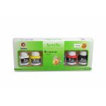 SET PINTURA ACRILICA 6 UNIDADES 25ML JADES XQ-003 - Imagen 3