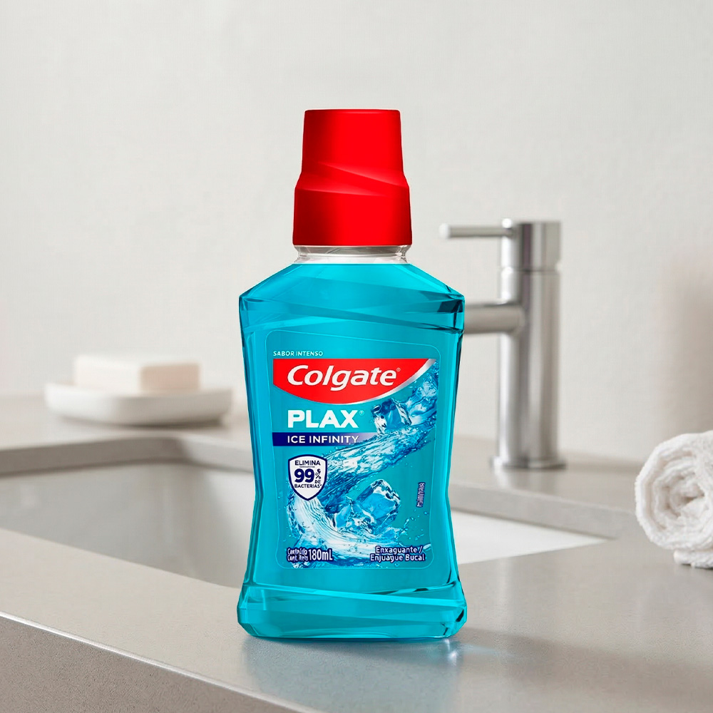 11042.1 ENJUAGUE COLGATE PLAX ICE INFINITY 180ML - Imagen 1