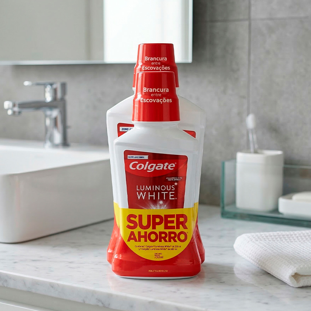 11045.1 ENJUAGUE COLGATE LUMINOUS WHITE 500+250ML - Imagen 1