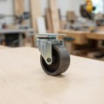 RUEDA METALICA GRIS 2.5" CON BASE GIRATORIA LH1683