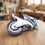 RUEDA GIRATORIA CON FRENO 2 1/2" GOMA-METAL LH2475