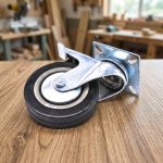 RUEDA GIRATORIA CON FRENO 5" GOMA-METAL LH-2478