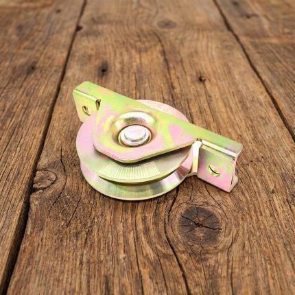 RUEDA PARA PORTON  80X26MM CON SOPORTE LH-2487