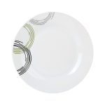 PLATO DE MESA PORCELANA 23CM CIRCULOS GR - Imagen 2