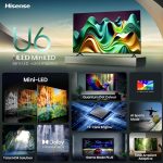 SMART TV 55" HISENSE MINILED 4K 55U6N - Imagen 4