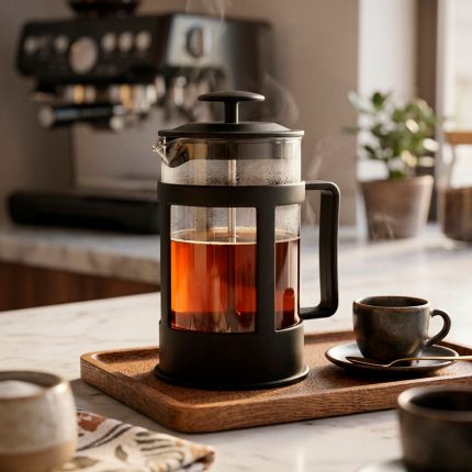 CAFETERA/TETERA VIDRIO Y PLAS 350ML MESSINA