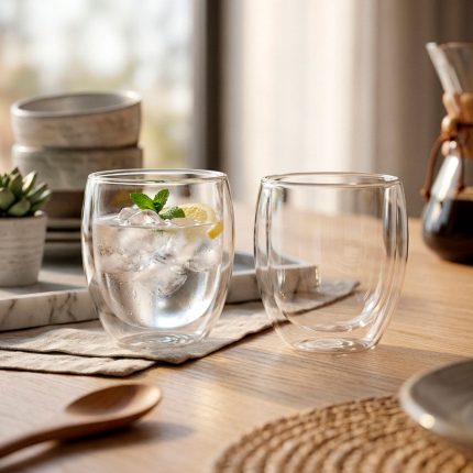 VASOS VIDRIO X2 DOBLE BORO 200ML VARENNA