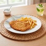 PLATO DE MESA PORCELANA 23CM CIRCULOS GR