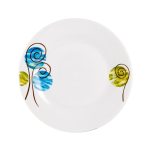 PLATO DE MESA PORCELANA 23CM CIRCULOS - Imagen 2