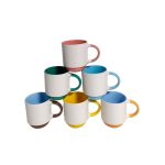 TAZA RECTA C/BASE 380ML BCO/COLOR - Imagen 2