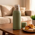 TERMO 750ML AQUA DOBLE PARED OLIVA