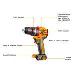 TALADRO + ATORNILLADOR INGCO 166PCS HKTHP41662 - Imagen 6