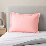 FUNDA ALMOHADA TOQUE ACETINADO 50X70 ROSA.