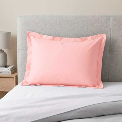FUNDA ALMOHADA TOQUE ACETINADO 50X70 ROSA.
