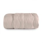 CUBRECAMA TOQUE ACETINADO QUEEN 260X240 BEIGE - Imagen 2