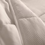 CUBRECAMA TOQUE ACETINADO QUEEN 260X240 BEIGE - Imagen 3