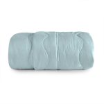 CUBRECAMA TOQUE ACETINADO 2PL 210X240 AZUL - Imagen 2